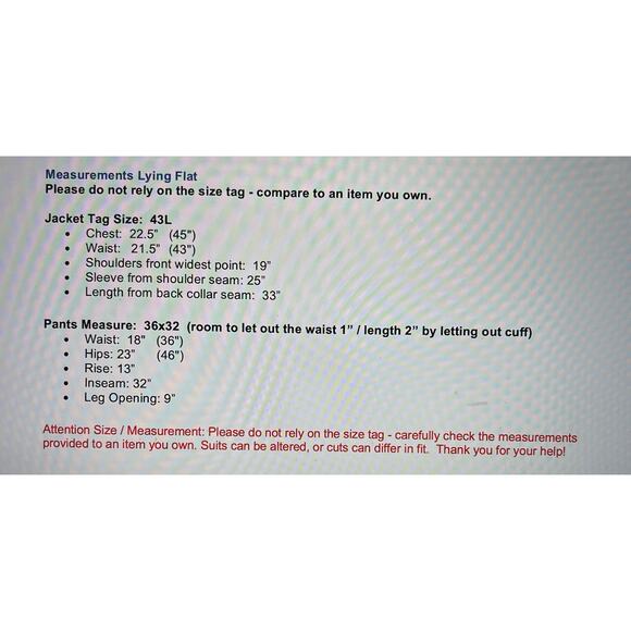 Paul Stuart 43L 36x32 Gray Multi-Stripe Flannel 2 Piece Suit Super 150s - Picture 12 of 16